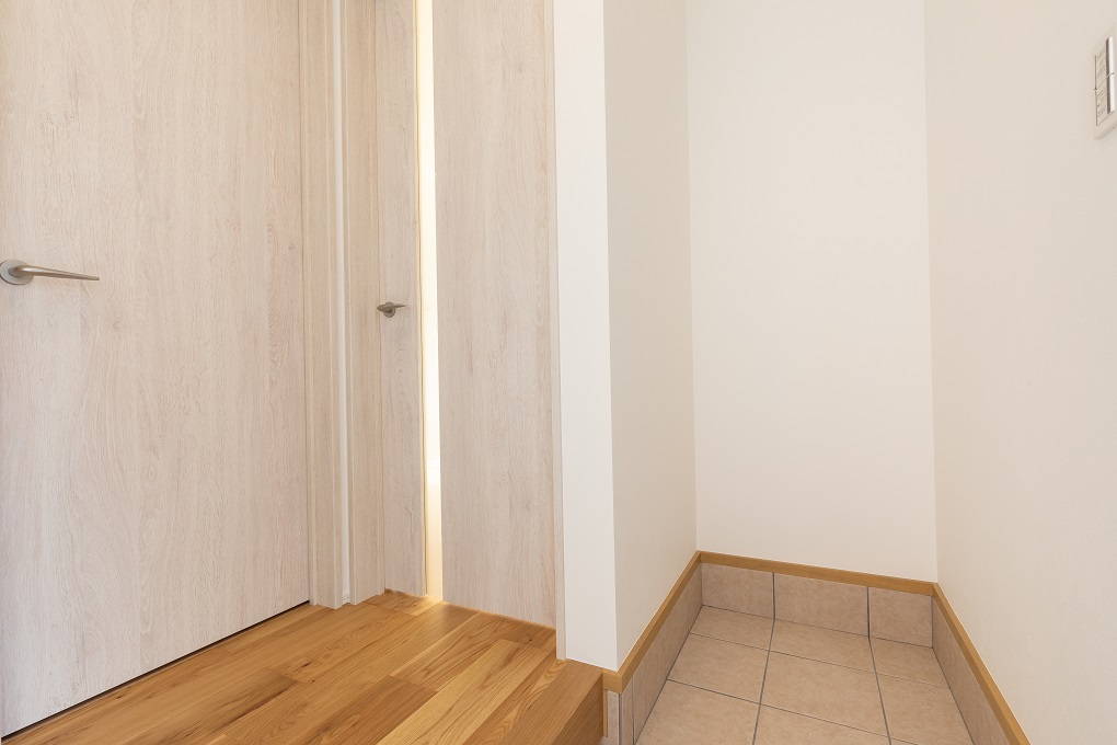 広めの土間で収納力UP