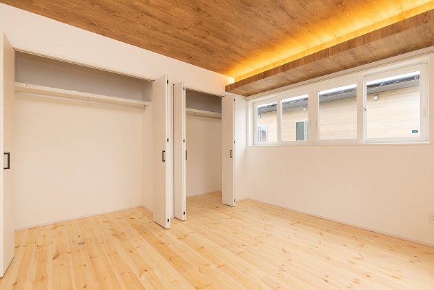 寝室の間接照明が大人な雰囲気を演出します